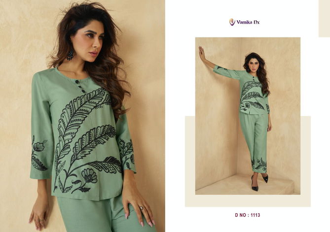 Vamika Nx Saraa Ladies Top With Bottom Western Catalog
